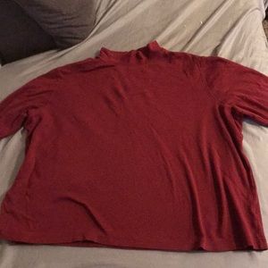 Burgundy Turtleneck Long Sleeve